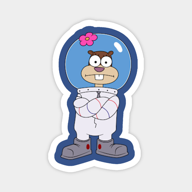 Squirrel Sandy Cheeks from Spongebob stands with his hands folded. meme