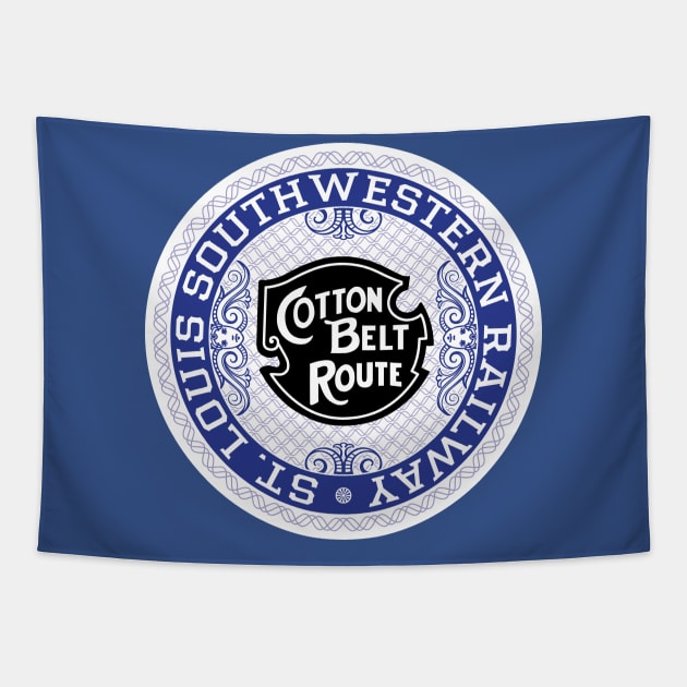 St Louis Southwestern Railway - Cotton Belt Route Tapestry by Railroad 18XX Designs