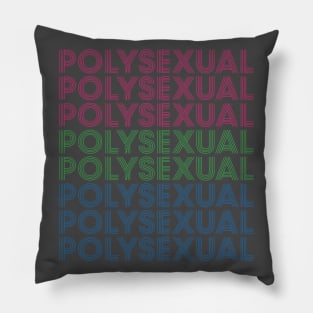 Retro Polysexual Pride Pillow