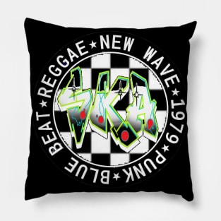 Ska reggae sticker 1 Pillow