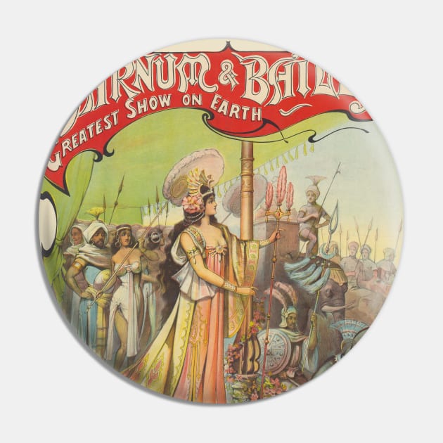 Barnum & Bailey Vintage Poster 1901 Pin by vintagetreasure