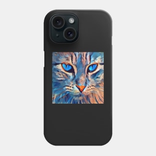 Cat Pop Art Kitty Lover Graphic Face Masks, Design Apparel & Home Decor Phone Case