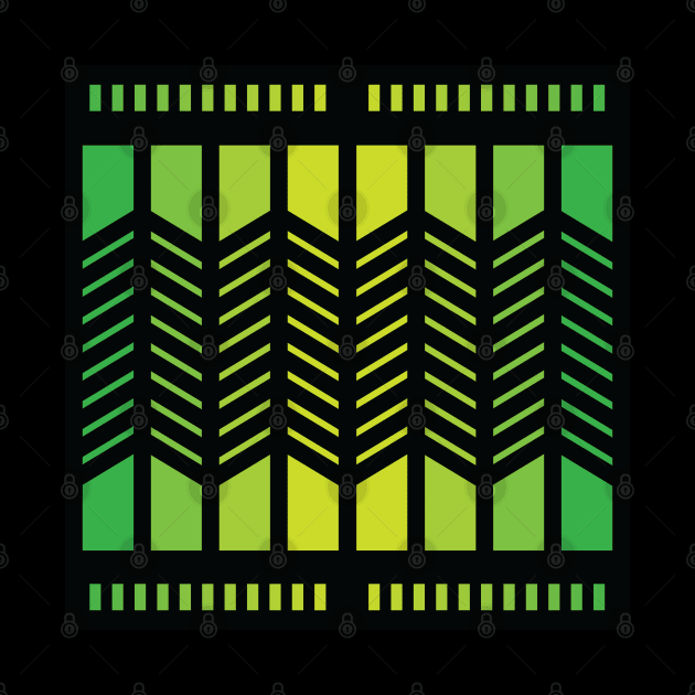 “Dimensional Planes (1)” - V.6 Green - (Geometric Art) (Dimensions) - Doc Labs by Doc Labs