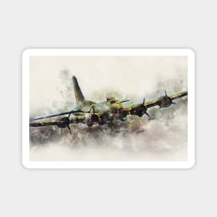 B-17 Flying Fortress - Painting Magnet