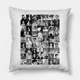 Julie Andrews in Black and White Pillow