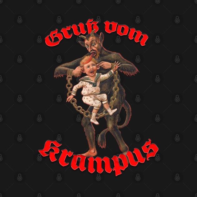 Gruß vom Krampus (Vintage Design 1) by Hiraeth Tees