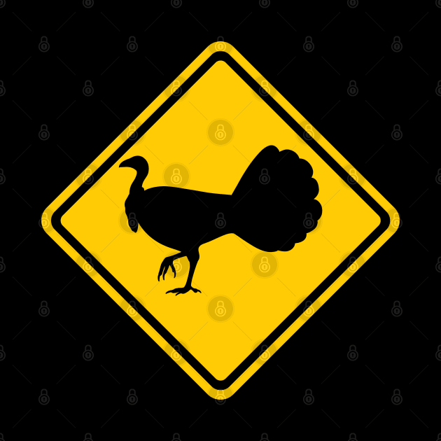 Australian Brush Turkey Road Sign by BinChickenBaby