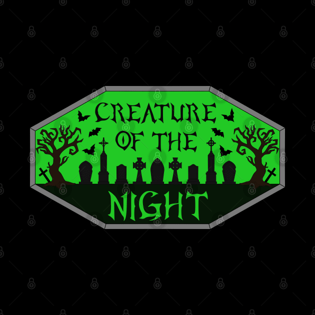 Creature of the Night Cemetery in Green by RavenWake