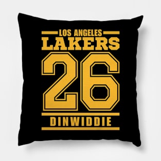 LA Lakers Dinwiddie 26 Basketball Player Pillow