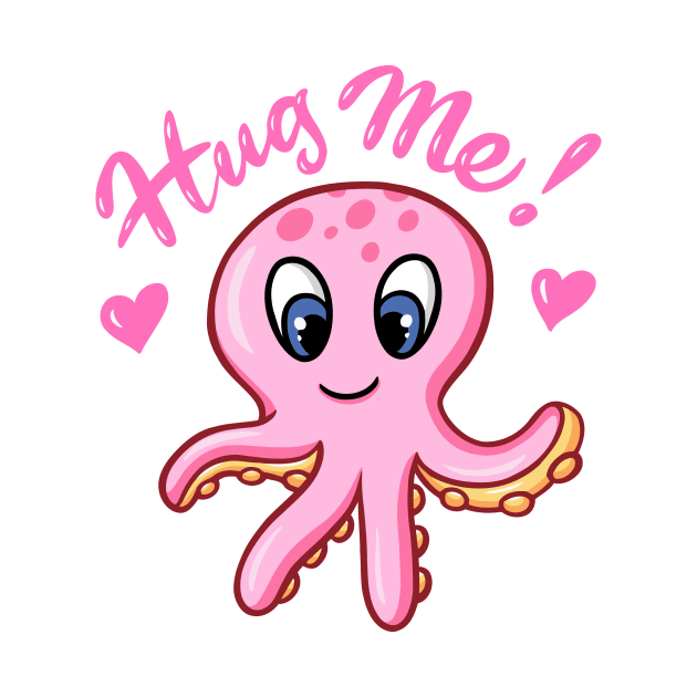 Hug me! cute octopus! by tsign703