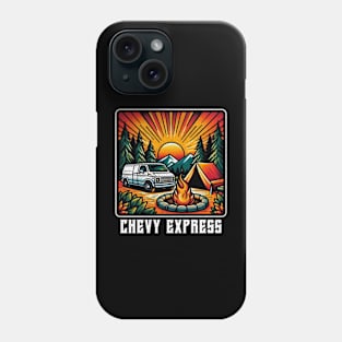 Chevy express VanLife campground Phone Case