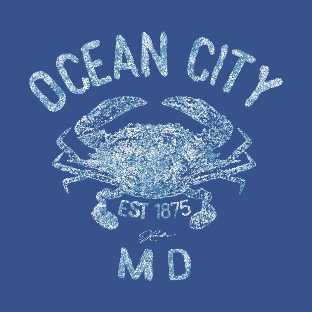 Ocean City, Maryland, Chesapeake Blue Crab - Ocean City - T-Shirt