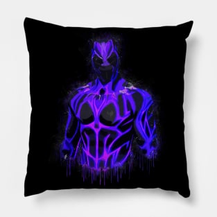 Black Panther - Purple Glow Pillow