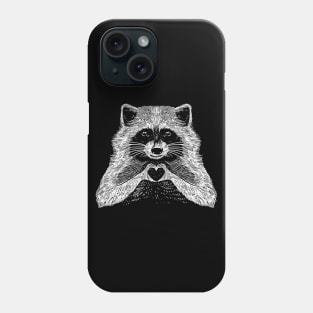 Love Raccoon Phone Case