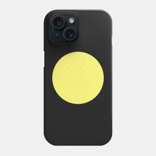 Lemon Bubbles. A simple, modern design in lemon and white. Phone Case