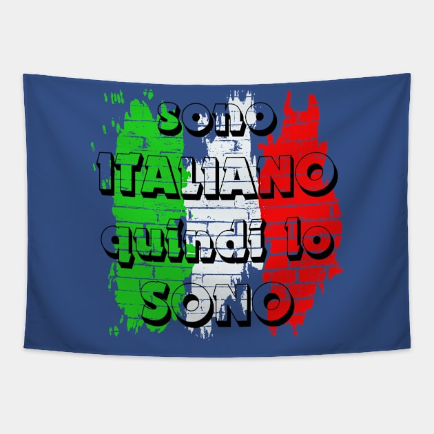 T-shirt ITALIA SONO ITALIANO Tapestry by Ultimate.design