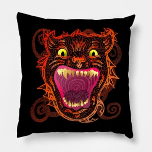 Abstract Panther Pillow