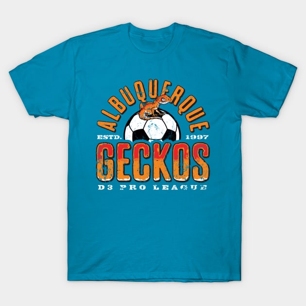 MindsparkCreative Albuquerque Geckos Soccer T-Shirt