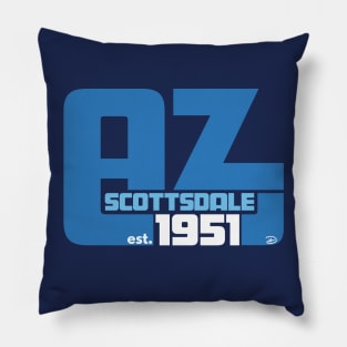 Scottsdale Arizona (Blue) Pillow