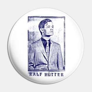 Ralf Hütter / Faded Punk Style Fan Art Design Pin