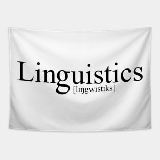 [lɪŋgwɪstɪks] | Linguistics (Black) Tapestry