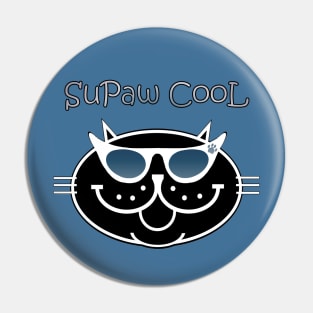 SuPaw CooL - Black Cat Cool Pin