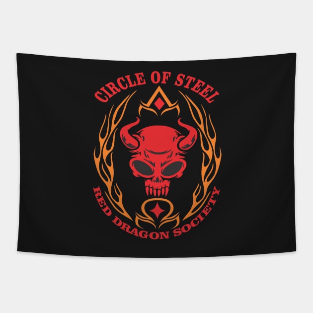 Red Skull Society Tapestry by BIG DAWG APPAREL