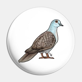 Bird - Dove - Diamond Dove Pin