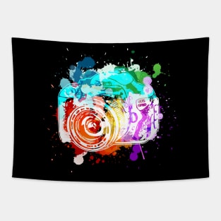 'Watercolor Camera Photographer' Photography Camera Gift Tapestry