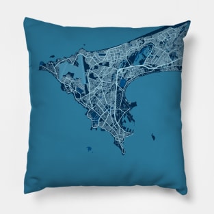 Dakar - Senegal Peace City Map Pillow