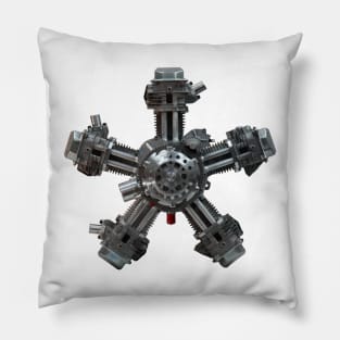 Radial Engine Print Pillow