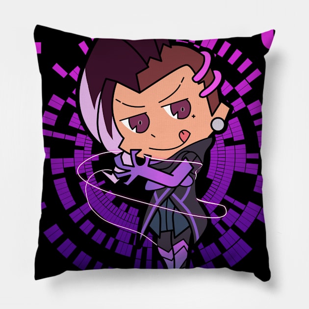 Sombra chibi Cute Design Pillow by Dennaeric