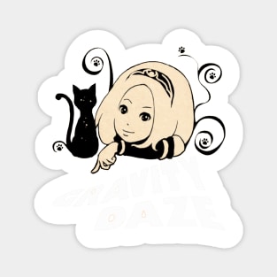 Gravity Rush - Kat New Year 2012 Logo With Text Magnet