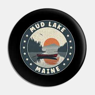 Mud Lake Maine Sunset Pin