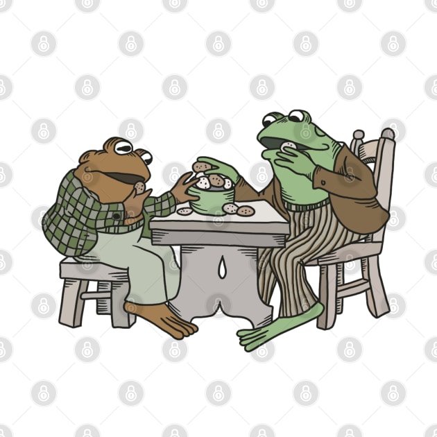 frog & toad eat cookies <3 by c-arlyb