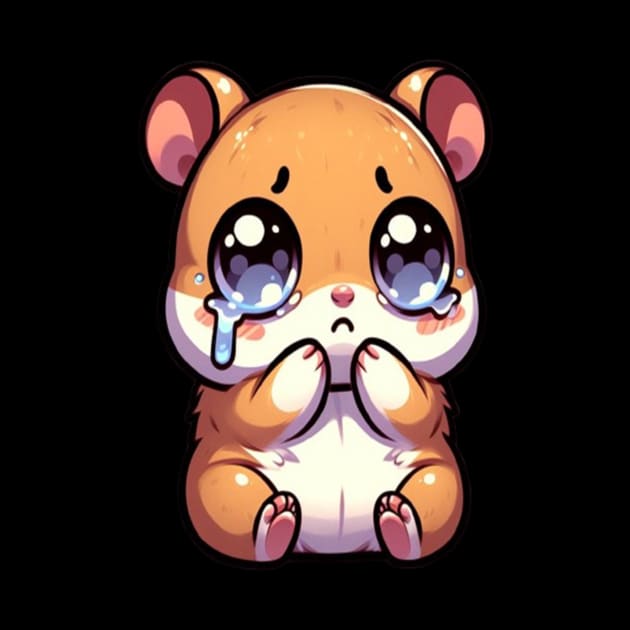 Sad Hamster Meme Cute design for Hamster Lover by TeeCharm Creations