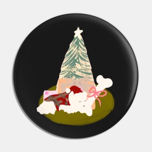 Christmas Dog Pin