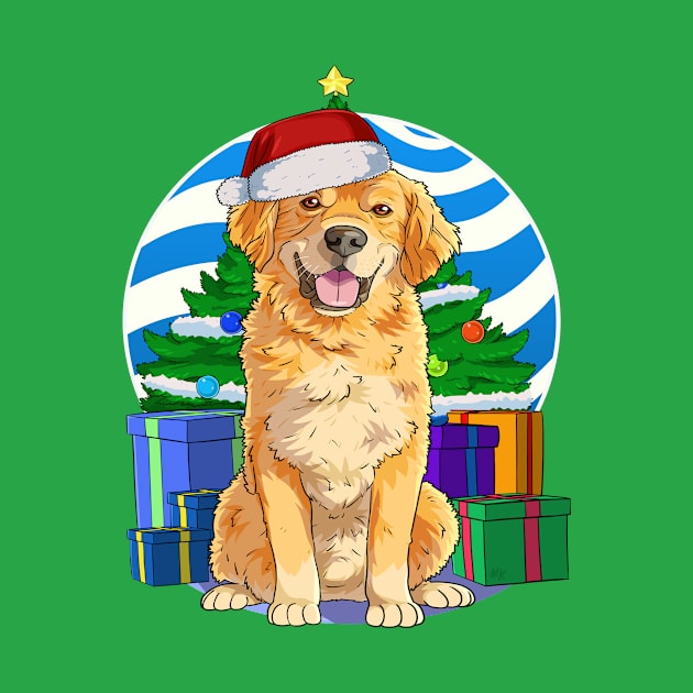 Golden Retriever Dog Christmas Sweater Tree Decoration by Noseking