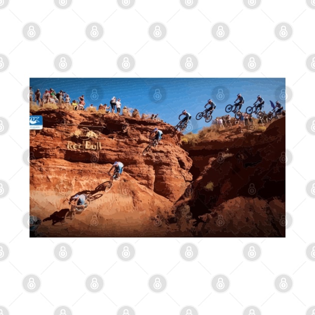 Gee Atherton Rampage Wall Ride Painting by gktb