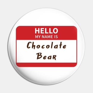 Chocolate Bear - Turk Scrubs Pin