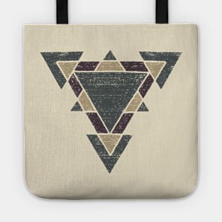 Western Tribal Geometry with Earth Tones Tote