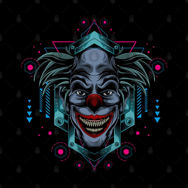 creepy clown by sugiartoss_