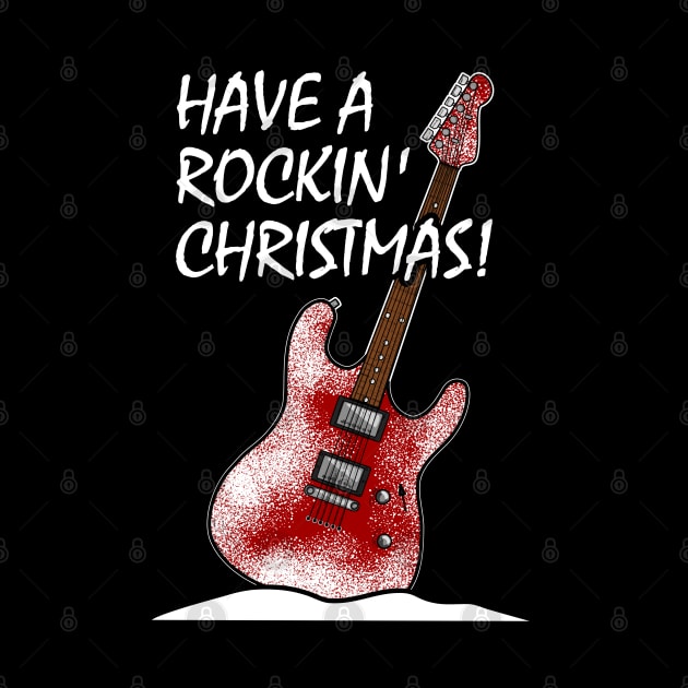 Have A Rockin' Christmas Electric Guitar by doodlerob