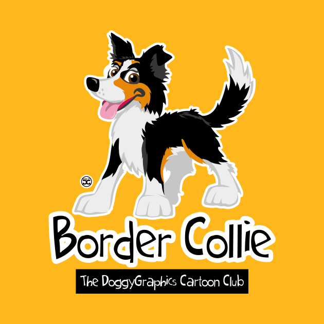 CartoonClub Border Collie - Tricolor by DoggyGraphics