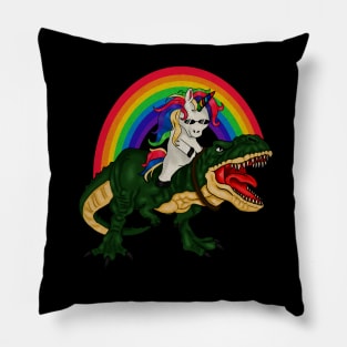 T Rex Unicorn Lover, Unicorn dinosaur Pillow