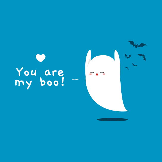 Cute Valentine's Happy Ghost by BlindVibes