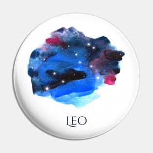 Leo Zodiac Sign - Watercolor Star Constellation Pin