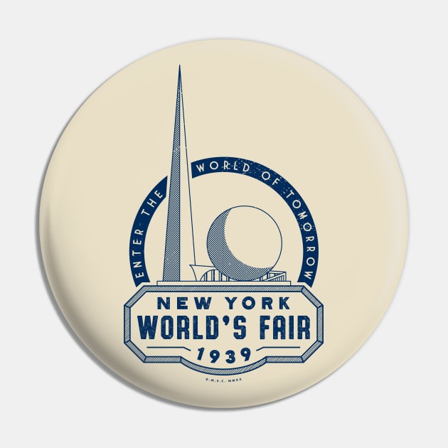 1939 1940 New York World's Fair Trylon and Perisphere Pin by DMSC