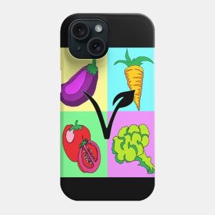 Vegan Pop Art veg Phone Case