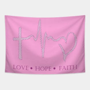 Love Hope and Faith Tapestry